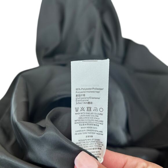 Extro & Vert Black Twist Front Blazer Skirt Dress Sz 12 - Picture 5 of 11